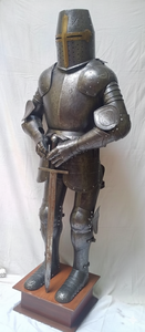 Nouvelle armure médiévale de croisé de qualité supérieure en acier doux de calibre 18, finition antique, en acier doux de calibre 18, finition antique - Product Image 3