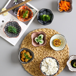 Petite coupelle à sauce <span class=keywords><strong>en</strong></span> porcelaine de style japonais, compatible micro-ondes, sous glaçure, créative, pour fondue, style Instagram - Product Image 1