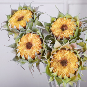 A174 <b>Single</b> Sunflower 30cm-100cm Silk <b>Flower</b> High Simulation Home Decor Outdoor Props - Product Image 3