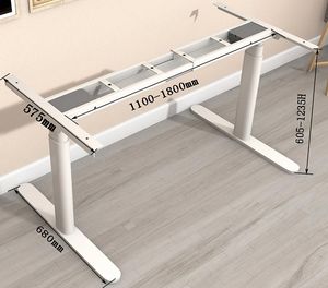 Soporte eléctrico ergonómico para escritorio, estructura de escritorio con 3 segmentos de columna de elevación para oficina o hogar - Product Image 4