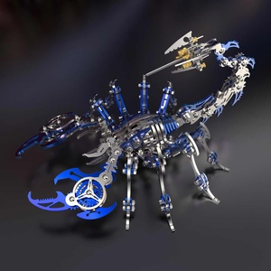 Modèle <span class=keywords><strong>mécanique</strong></span> authentique Scorpion Démon à assembler en <span class=keywords><strong>métal</strong></span>, <span class=keywords><strong>puzzle</strong></span> <span class=keywords><strong>3D</strong></span> éducatif, jouet DIY, 454 pièces, décoration statique, cadeau - Product Image 4