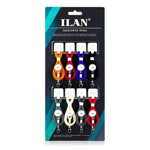 Laccetto da collo Ilan 45 cm in materiale EVA con gancio per porta badge, confezione da 8 pezzi - Product Image 1