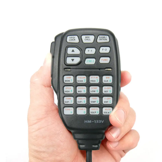 Handheld Dynamic Microphone HM-133V with XLR Connector Plastic Wired Mic for IC-2200H & IC-V8000 Radios