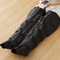 Masseur de jambes à compression d'air Zoshine - Enveloppement complet, bottes de massage pour mollets et pieds à 4 chambres, soulagement de la douleur avec une meilleure circulation sanguine
