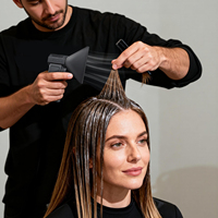 Souffleur à air comprimé Balayage, Souffleur de barbier, Souffleur électrique Mini souffleur à air sec portable