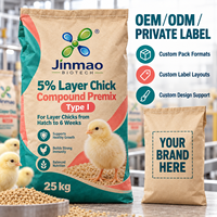 Prémélange composé pour poulets pondeurs Jinmao 5% Type I – Minéraux et oligo-éléments en poudre de qualité alimentaire pour animaux – Additifs alimentaires favorisant la nutrition