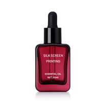 Bouteille transparente de 30ml, sérum, flacon d'huile essentielle, carré, violet, en Stock, livraison gratuite