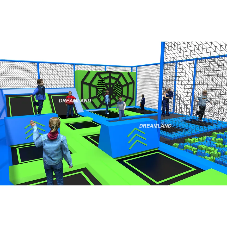 Trampoline Park Volwassen Springpark Indoor Trampolines Aangepaste Trampoline Voor Kinderen Indoor