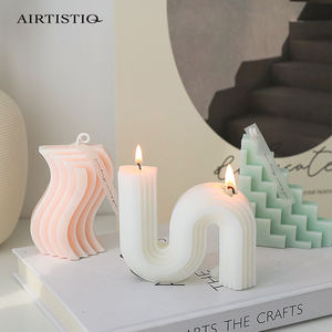 Nến Vòm Tùy Chỉnh Nến Thơm Nghệ Thuật Sáp Đậu Nành Nến Thơm Hình Vòm Hình Học Hình Chữ N Để Trang Trí Nhà Cửa - Product Image 3