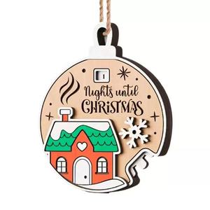 Pafu Navidad cuenta regresiva decoración 2026 divertidos días colgantes hasta Navidad cuenta regresiva signo Navidad Adviento calendario ornamento - Product Image 4