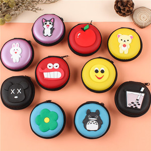 Estuche con cremallera de EVA con diseño de dibujos animados, mini y lindo, para estudiantes, organizador de auriculares, llavero, billetera portátil - Product Image 4