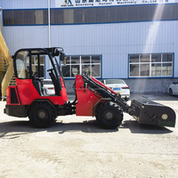 Chargeuse télescopique compacte de 2 tonnes, chargeuse sur pneus pour la construction et l'aménagement paysager