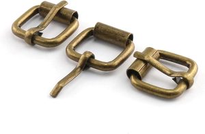 E Outstanding PCS Single Prong <b>Roller</b> Buckle Bronze Metal <b>Roller</b> Buckle For Belts <b>Bags</b> Shoes DIY Hardware Accessories Inch - Product Image 2