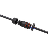 Connecteur étanche M16 à montage sur panneau, 2-3 broches mâle/femelle, intégré IP67 20A pour équipement lourd