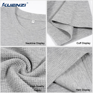 T-shirt Kuenzi con Logo Personalizzato, <span class=keywords><strong>52</strong></span>% Cotone 48% Poliestere, 220GSM, Traspirante, Stile Vintage Patchwork, Streetwear per <span class=keywords><strong>Uomo</strong></span> - Product Image 4