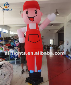 Tùy Chỉnh Thực Hiện Vẫy Tay Cậu Bé Con Người Inflatable Không Khí Vũ Công - Product Image 3
