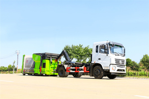 รถบรรทุกขยะแบบยกถังไฮดรอลิก Dongfeng 4x2 เกียร์ธรรมดา เครื่องยนต์ดีเซล 12-16 คิว  ชิ้นส่วนสำคัญ  ประกอบด้วย เครื่องยนต์ มอเตอร์ เกียร์บ็อกซ์ - Product Image 3