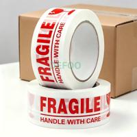 Ruban d'emballage fragile DEFOO OPP avec logo personnalisé, adhésif acrylique pour boîtes d'expédition, ruban d'emballage fragile directement de l'usine