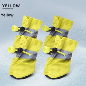 Chaussures pour chien classiques réfléchissantes Oxford imperméables antidérapantes durables Bottes pour chien petites moyennes toutes saisons - Product Image 4