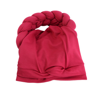 Cabello liso elástico <span class=keywords><strong>africano</strong></span> cabeza envuelve trenza grande <span class=keywords><strong>turbante</strong></span> <span class=keywords><strong>africano</strong></span> gorro pañuelo para la cabeza gorro cubierta capó giro <span class=keywords><strong>turbante</strong></span> para mujeres - Product Image 6