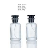 Flacon de parfum en verre pressurisé cylindrique de 5 ml, nouveau design, avec vaporisation continue et diffuseur à roseaux