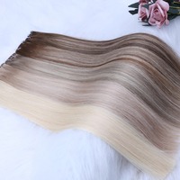 Extensions de cheveux de qualité supérieure, ultra-fines, invisibles, Genius Weft, double trame, cheveux vierges naturels, originaux, non traités