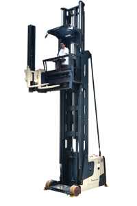 Carretilla elevadora VNA Reach 1,5 toneladas Carretillas elevadoras eléctricas Man-up de tres vías para pasillo estrecho - Product Image 3