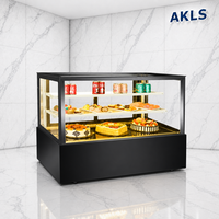Vitrine réfrigérée commerciale 420L pour pâtisseries et desserts, avec vitrine en verre pour boulangerie