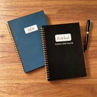 Cuaderno de Espiral con Logotipo Personalizado, Tapa Dura de Papel Kraft, Cuaderno A5 A4, Diario Impreso para la Escuela