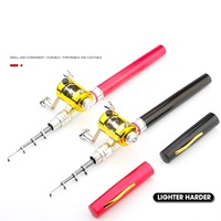 Mini canne à pêche en Fiber de carbone légère 100cm porte-stylo de poche tige télescopique