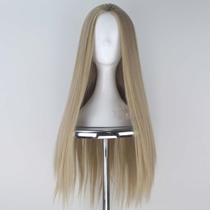 Hombres Halloween Hada Rey <span class=keywords><strong>Thranduil</strong></span> Cosplay Peluca de pelo rubio largo y recto - Product Image 2