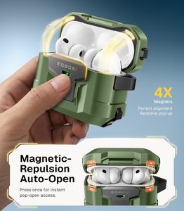 Étui MOBOSI pour Pro <span class=keywords><strong>3</strong></span> en TPU et polycarbonate, antichute, compatible <span class=keywords><strong>MagSafe</strong></span>, kit de nettoyage, porte-clés, protection rigide de qualité supérieure - Product Image 2
