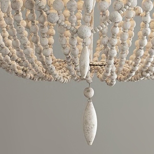 Candelabro <span class=keywords><strong>lampadario</strong></span> rustico in <span class=keywords><strong>legno</strong></span> <span class=keywords><strong>naturale</strong></span> lampada con perline lampadari in metallo appesi illuminazione decorazione per la casa luci a sospensione - Product Image 4