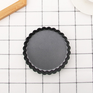 ถาดอบขนมทรงกลมขนาดเล็ก ทำจากเหล็กกล้าคาร์บอนเคลือบเทฟลอนแบบไม่ติด สำหรับอบเค้กและขนมปังขนาดเล็ก - Product Image 1