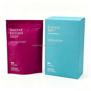 Custom Print Biodegradable <b>Cosmetic</b> Packaging <b>Box</b> Skin Care Gift <b>Box</b> With Gold Stamping And Embossing Tea Bags <b>Box</b> - Product Image 1