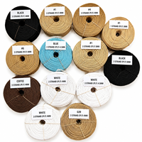 Cordon en papier torsadé recyclé 1.5/2/2.5/3/4/4.5mm pour chaises et meubles, corde en papier kraft danois pour tressage et tricotage de chaises