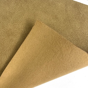 36 màu sắc 1.2mm mượt da lộn kết cấu PU Nubuck da lộn giả da vinyl cuộn cho túi hành lý bọc - Product Image 1