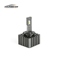 Kit de Conversión de Bombillas LED para Faros Delanteros de Automóvil, Serie D, Súper Brillantes, con Tubos Dobles de Cobre, D3S, D1S, D2S, D3S, D4S, D5S, D8S