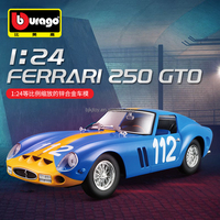 Bburago 1:24 Ferrari 250 GTO Super Voiture de Course Modèle Réduit Portes Ouvrantes Simulation Alliage Métal Jouets de Collection Modèles de Voitures Moulées sous Pression