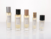 Flacon de parfum vide en verre cylindrique avec pompe pulvérisatrice, format voyage, 15ml, 20ml, 30ml, 35ml, 50ml, pour la vente en gros