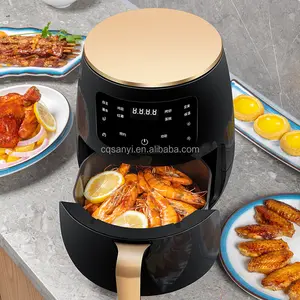 4.5L 1200W Oil-free Smokeless Non-stick Visible Electric Air Frying Fryer New Arrivals Cooker Kitchen Appliances Air Fryers