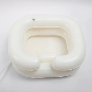 Bassin de lavage de cheveux portable gonflable, évier à shampooing, plateau de lit en plastique E, tête en PVC, pour personnes âgées, patients handicapés, alités, rinçage, coupe - Product Image 1