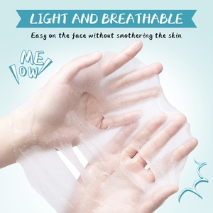 <span class=keywords><strong>Masque</strong></span> facial hydratant à l'aloe vera Sadoer Penguin, en forme de feuille, glycérine, acides aminés et vitamine E, nourrit et répare le <span class=keywords><strong>masque</strong></span> facial - Product Image 4