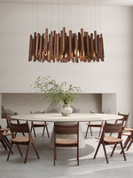 2023 lampe à suspension en bois de conception moderne de chine de Guangzhou, Art créatif pour la maison de Restaurant