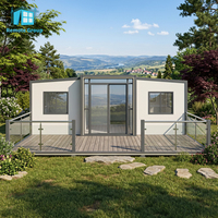 Maisons mobiles à distance 20 pieds 40 pieds paquet plat maison panneau sandwich chambre bureau pliable 4 chambres conteneur maison