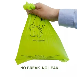 Sengtor özel ekstra kalın Premium mısır biyobozunur lavanta kokulu güçlü köpek Poop atık torbası dağıtıcı ile