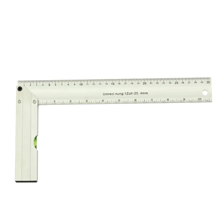 Righello quadrato inossidabile di misura del livello all'ingrosso della fabbrica righello di alluminio del righello di angolo retto di 90 gradi