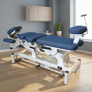 Table de chiropratique 3D à sections multiples, réglage électrique de la hauteur, ajustement de la colonne vertébrale, idéale pour les cliniques de chiropratique - Vente Flash - Product Image 3