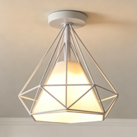 Plafonnier LED moderne en fer forgé doré pour hall d'entrée, petit luminaire d'intérieur, lampes de plafond pour la maison