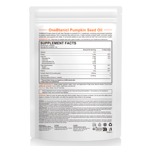 OneBotanical al por mayor: 300 cápsulas blandas de aceite de semilla de calabaza orgánico prensado en frío con Saw Palmetto para el crecimiento del cabello - Product Image 2